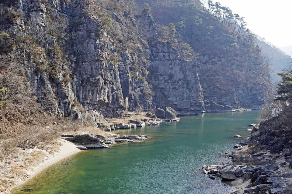 예던길 선유교에서 본 낙동강