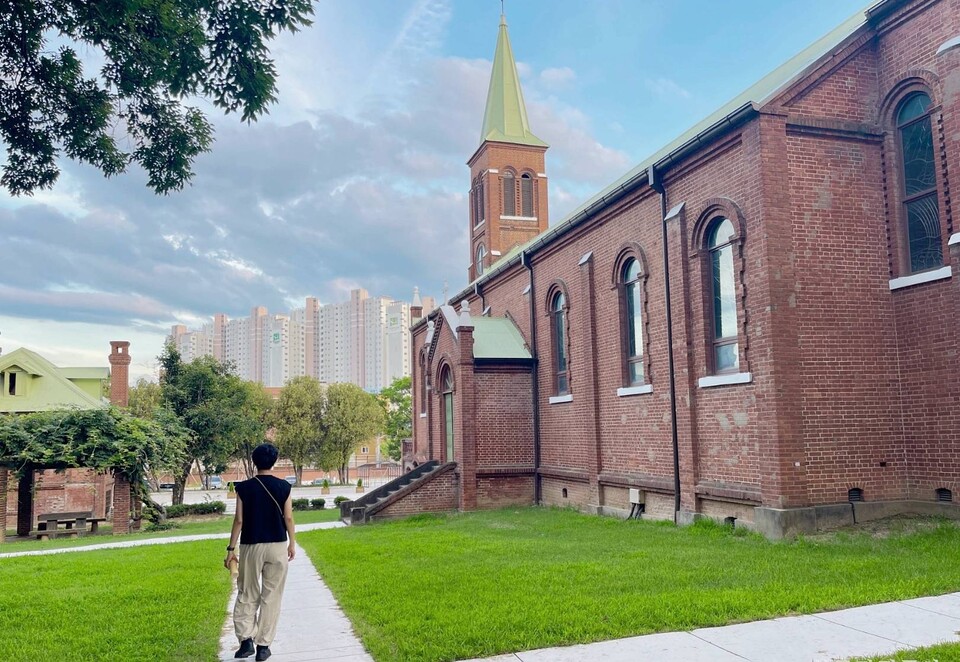 구 왜관성당 옆 산책길